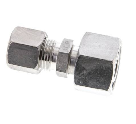 10S & 16S Stainless Steel Straight Cutting Fitting with Swivel 400 bar ISO 8434-1
