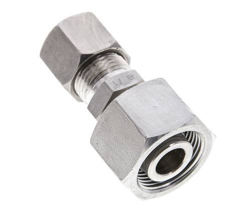 10S & 16S Stainless Steel Straight Cutting Fitting with Swivel 400 bar ISO 8434-1
