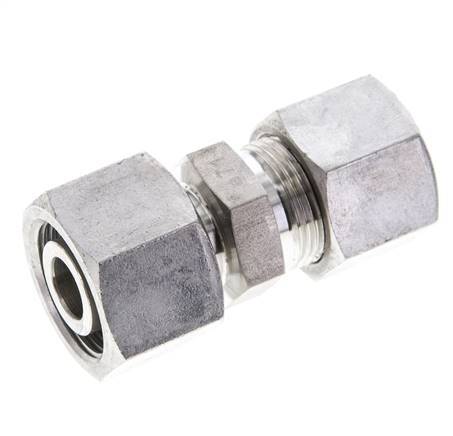 14S & 16S Stainless Steel Straight Cutting Fitting with Swivel 400 bar ISO 8434-1