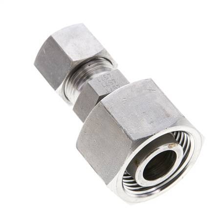 12S & 20S Stainless Steel Straight Cutting Fitting with Swivel 400 bar ISO 8434-1