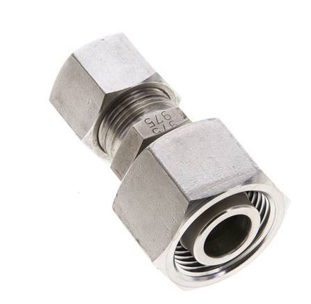 14S & 20S Stainless Steel Straight Cutting Fitting with Swivel 400 bar ISO 8434-1