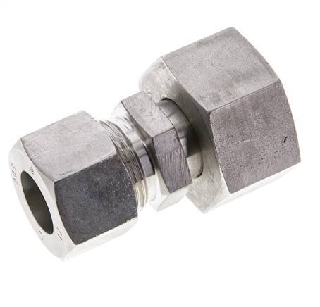 20S & 25S Stainless Steel Straight Cutting Fitting with Swivel 400 bar ISO 8434-1