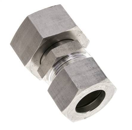 30S & 38S Stainless Steel Straight Cutting Fitting with Swivel 315 bar ISO 8434-1