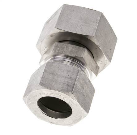 30S & 38S Stainless Steel Straight Cutting Fitting with Swivel 315 bar ISO 8434-1