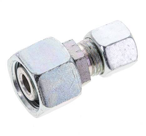10L & 15L Verzinkter Stahl Gerade Schneidverschraubung mit Drehgelenk 315 bar NBR O-Ring Dichtungskonus ISO 8434-1