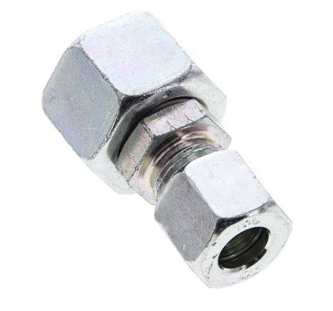 10L & 15L Verzinkter Stahl Gerade Schneidverschraubung mit Drehgelenk 315 bar NBR O-Ring Dichtungskonus ISO 8434-1