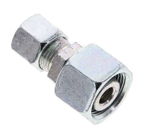 10L & 15L Verzinkter Stahl Gerade Schneidverschraubung mit Drehgelenk 315 bar NBR O-Ring Dichtungskonus ISO 8434-1
