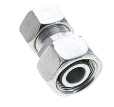 15L & 18L Zink plated Steel Straight Cutting Fitting with Swivel 315 bar NBR O-ring Sealing Cone ISO 8434-1