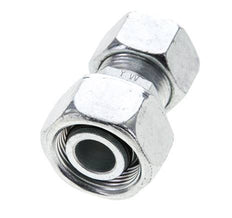 15L & 18L Zink plated Steel Straight Cutting Fitting with Swivel 315 bar NBR O-ring Sealing Cone ISO 8434-1