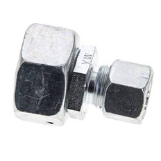 12L & 22L Zink plated Steel Straight Cutting Fitting with Swivel 160 bar NBR O-ring Sealing Cone ISO 8434-1