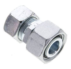 18L & 22L Zink plated Steel Straight Cutting Fitting with Swivel 160 bar NBR O-ring Sealing Cone ISO 8434-1