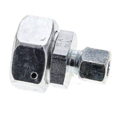 10L & 28L Zink plated Steel Straight Cutting Fitting with Swivel 160 bar NBR O-ring Sealing Cone ISO 8434-1