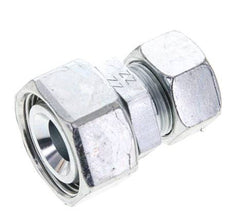 18L & 28L Zink plated Steel Straight Cutting Fitting with Swivel 160 bar NBR O-ring Sealing Cone ISO 8434-1