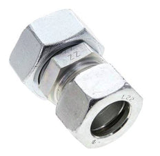 22L & 28L Zink plated Steel Straight Cutting Fitting with Swivel 160 bar NBR O-ring Sealing Cone ISO 8434-1