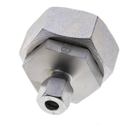 8L & 35L Zink plated Steel Straight Cutting Fitting with Swivel 160 bar NBR O-ring Sealing Cone ISO 8434-1