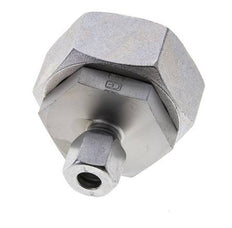 8L & 35L Zink plated Steel Straight Cutting Fitting with Swivel 160 bar NBR O-ring Sealing Cone ISO 8434-1