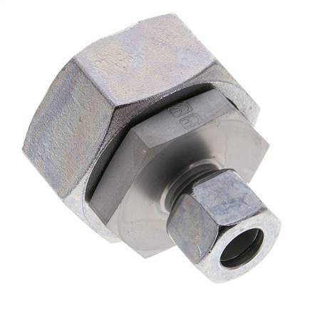 12L & 35L Zink plated Steel Straight Cutting Fitting with Swivel 160 bar NBR O-ring Sealing Cone ISO 8434-1