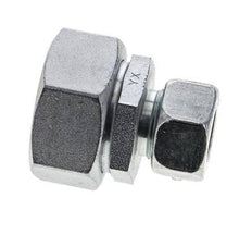 18L & 35L Zink plated Steel Straight Cutting Fitting with Swivel 160 bar NBR O-ring Sealing Cone ISO 8434-1