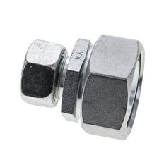 18L & 35L Zink plated Steel Straight Cutting Fitting with Swivel 160 bar NBR O-ring Sealing Cone ISO 8434-1