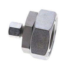 10L & 42L Zink plated Steel Straight Cutting Fitting with Swivel 160 bar NBR O-ring Sealing Cone ISO 8434-1