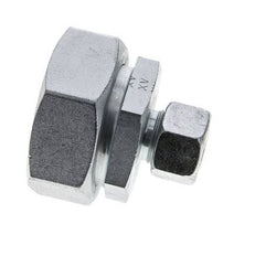 15L & 42L Zink plated Steel Straight Cutting Fitting with Swivel 160 bar NBR O-ring Sealing Cone ISO 8434-1