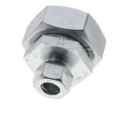 15L & 42L Zink plated Steel Straight Cutting Fitting with Swivel 160 bar NBR O-ring Sealing Cone ISO 8434-1