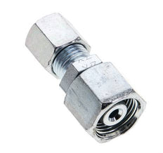6S & 10S Zink plated Steel Straight Cutting Fitting with Swivel 630 bar NBR O-ring Sealing Cone ISO 8434-1