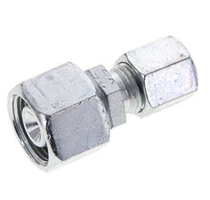 6S & 12S Zink plated Steel Straight Cutting Fitting with Swivel 630 bar NBR O-ring Sealing Cone ISO 8434-1