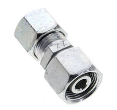 10S & 12S Zink plated Steel Straight Cutting Fitting with Swivel 630 bar NBR O-ring Sealing Cone ISO 8434-1