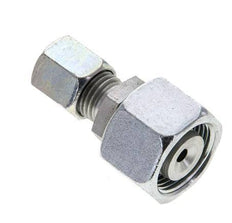 6S & 14S Zink plated Steel Straight Cutting Fitting with Swivel 630 bar NBR O-ring Sealing Cone ISO 8434-1