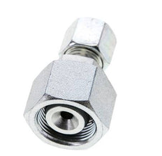 8S & 16S Zink plated Steel Straight Cutting Fitting with Swivel 400 bar NBR O-ring Sealing Cone ISO 8434-1