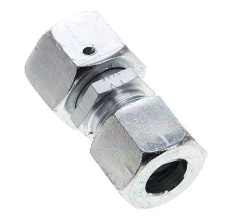 14S & 16S Zink plated Steel Straight Cutting Fitting with Swivel 400 bar NBR O-ring Sealing Cone ISO 8434-1