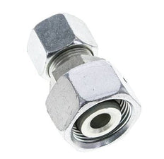14S & 20S Zink plated Steel Straight Cutting Fitting with Swivel 400 bar NBR O-ring Sealing Cone ISO 8434-1