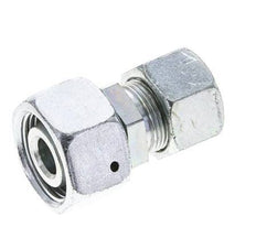 16S & 20S Zink plated Steel Straight Cutting Fitting with Swivel 400 bar NBR O-ring Sealing Cone ISO 8434-1