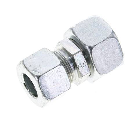 16S & 20S Zink plated Steel Straight Cutting Fitting with Swivel 400 bar NBR O-ring Sealing Cone ISO 8434-1