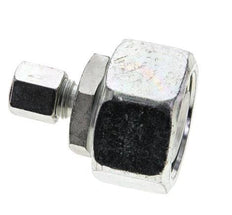 6S & 25S Zink plated Steel Straight Cutting Fitting with Swivel 400 bar NBR O-ring Sealing Cone ISO 8434-1