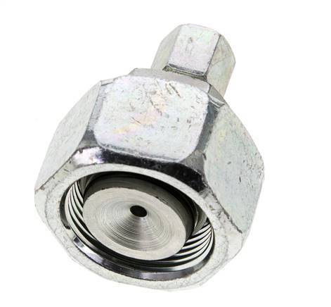 6S & 25S Zink plated Steel Straight Cutting Fitting with Swivel 400 bar NBR O-ring Sealing Cone ISO 8434-1