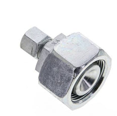 8S & 25S Zink plated Steel Straight Cutting Fitting with Swivel 400 bar NBR O-ring Sealing Cone ISO 8434-1