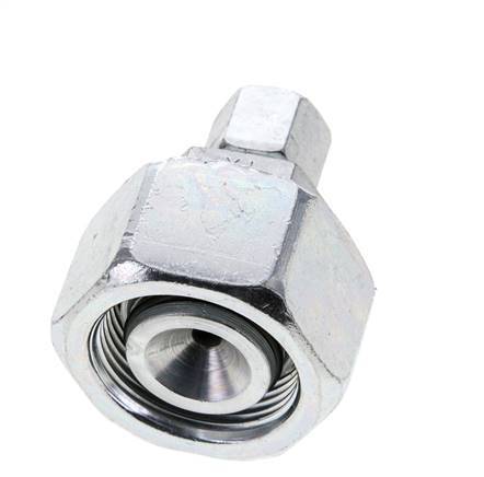 8S & 25S Zink plated Steel Straight Cutting Fitting with Swivel 400 bar NBR O-ring Sealing Cone ISO 8434-1