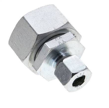 12S & 30S Zink plated Steel Straight Cutting Fitting with Swivel 400 bar NBR O-ring Sealing Cone ISO 8434-1