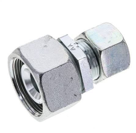 20S & 30S Zink plated Steel Straight Cutting Fitting with Swivel 400 bar NBR O-ring Sealing Cone ISO 8434-1