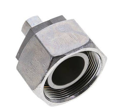 8S & 38S Zink plated Steel Straight Cutting Fitting with Swivel 315 bar NBR O-ring Sealing Cone ISO 8434-1