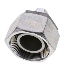 8S & 38S Zink plated Steel Straight Cutting Fitting with Swivel 315 bar NBR O-ring Sealing Cone ISO 8434-1