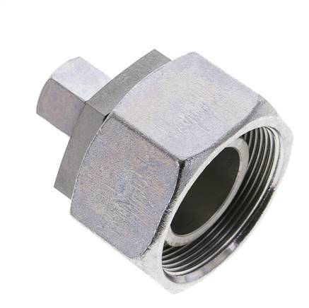 10S & 38S Zink plated Steel Straight Cutting Fitting with Swivel 315 bar NBR O-ring Sealing Cone ISO 8434-1