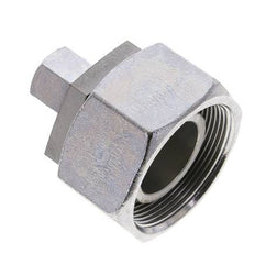 10S & 38S Zink plated Steel Straight Cutting Fitting with Swivel 315 bar NBR O-ring Sealing Cone ISO 8434-1