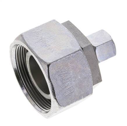 10S & 38S Zink plated Steel Straight Cutting Fitting with Swivel 315 bar NBR O-ring Sealing Cone ISO 8434-1