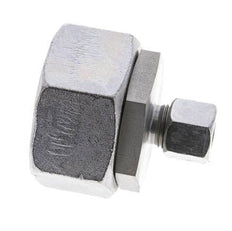 10S & 38S Zink plated Steel Straight Cutting Fitting with Swivel 315 bar NBR O-ring Sealing Cone ISO 8434-1