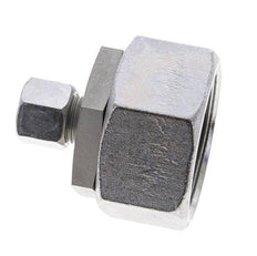 10S & 38S Zink plated Steel Straight Cutting Fitting with Swivel 315 bar NBR O-ring Sealing Cone ISO 8434-1