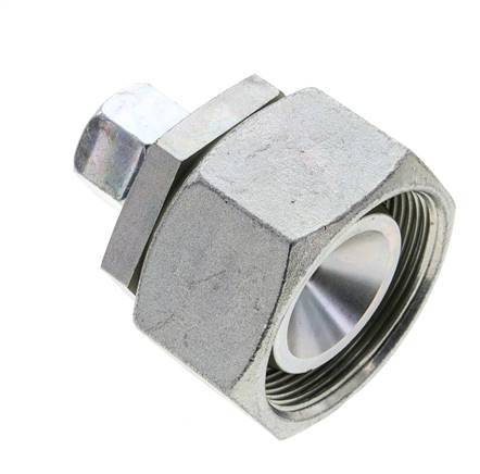 12S & 38S Zink plated Steel Straight Cutting Fitting with Swivel 315 bar NBR O-ring Sealing Cone ISO 8434-1
