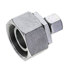 14S & 38S Zink plated Steel Straight Cutting Fitting with Swivel 315 bar NBR O-ring Sealing Cone ISO 8434-1